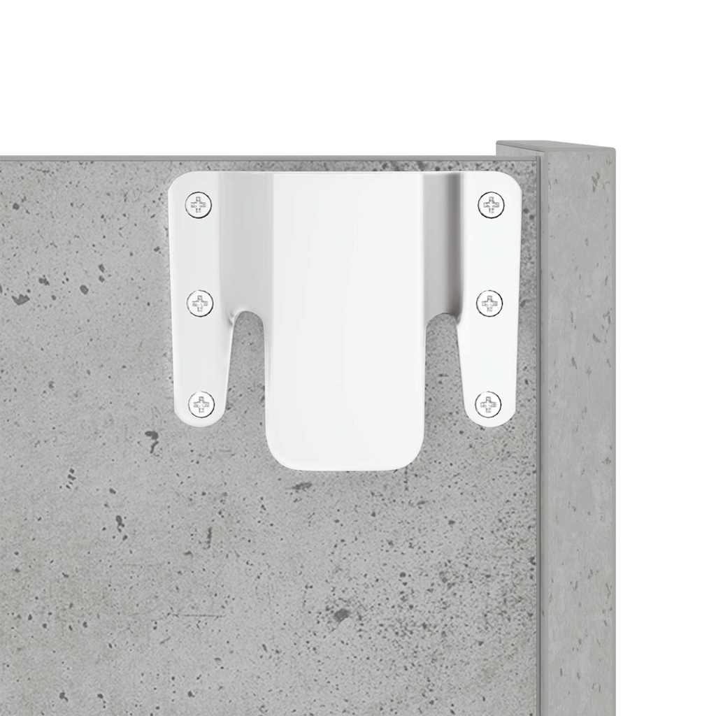2 db betonszürke fali cipősszekrény 60 x 18 x 90 cm 9