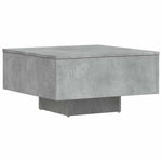 Betonszürke szerelt fa dohányzóasztal 60 x 60 x 31,5 cm 2