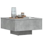 Betonszürke szerelt fa dohányzóasztal 60 x 60 x 31,5 cm 4