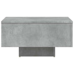 Betonszürke szerelt fa dohányzóasztal 60 x 60 x 31,5 cm 5