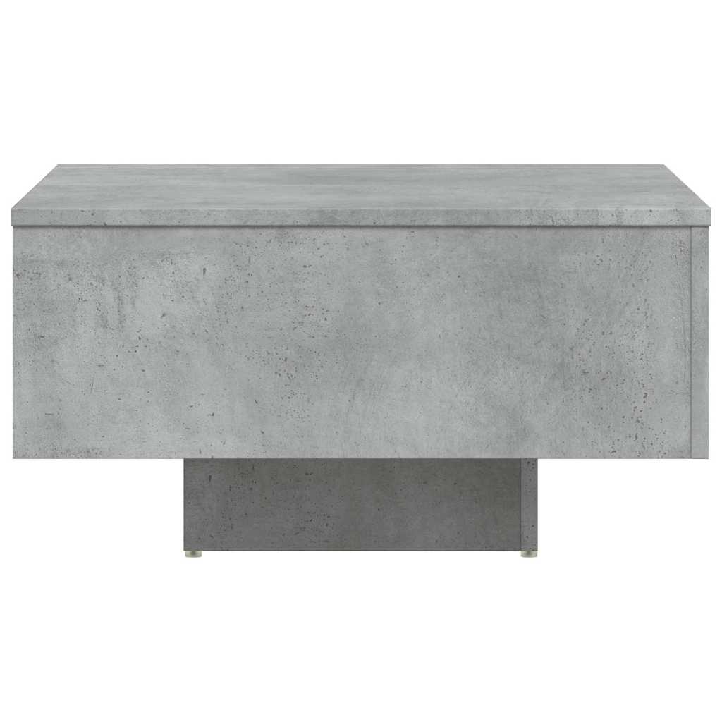 Betonszürke szerelt fa dohányzóasztal 60 x 60 x 31,5 cm 5