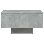 Betonszürke szerelt fa dohányzóasztal 60 x 60 x 31,5 cm 6