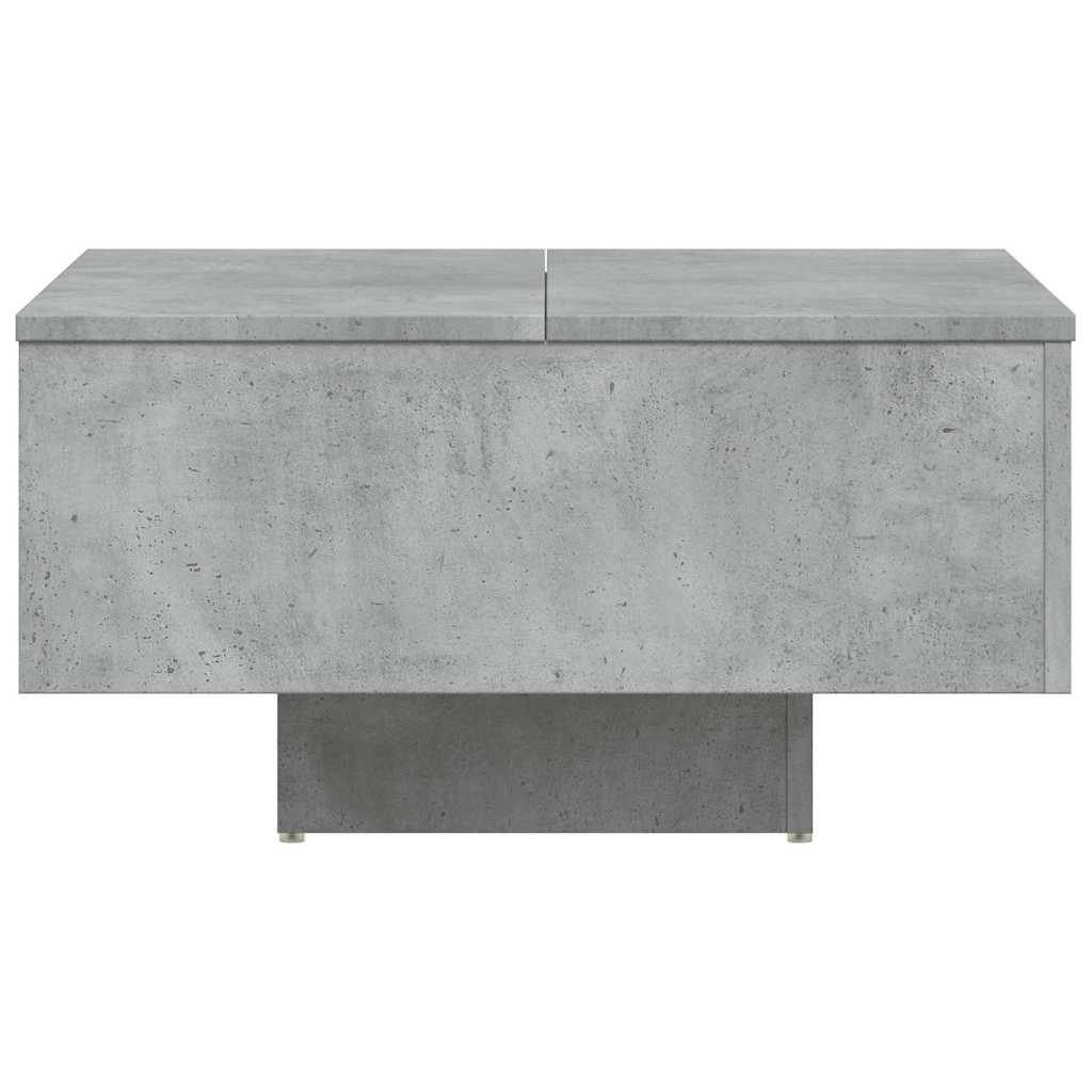 Betonszürke szerelt fa dohányzóasztal 60 x 60 x 31,5 cm 6