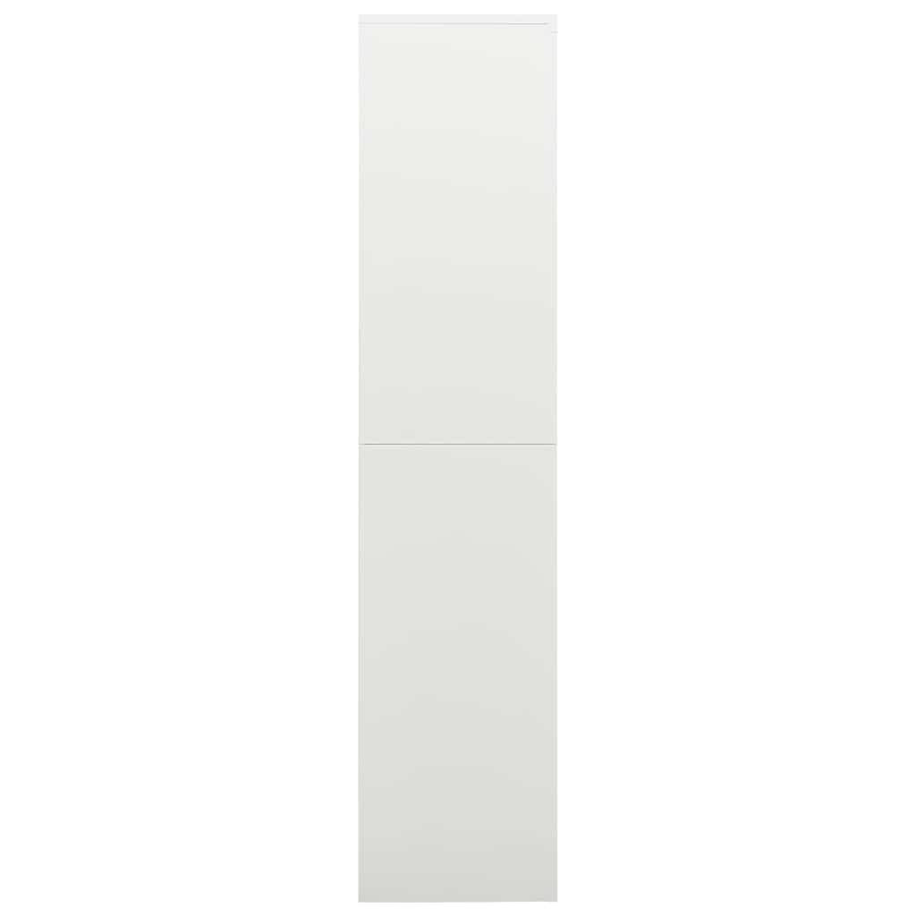 Fehér acél zárható szekrény 90 x 40 x 180 cm 3