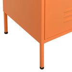 Narancssárga acél tárolószekrény 80 x 35 x 101,5 cm 6