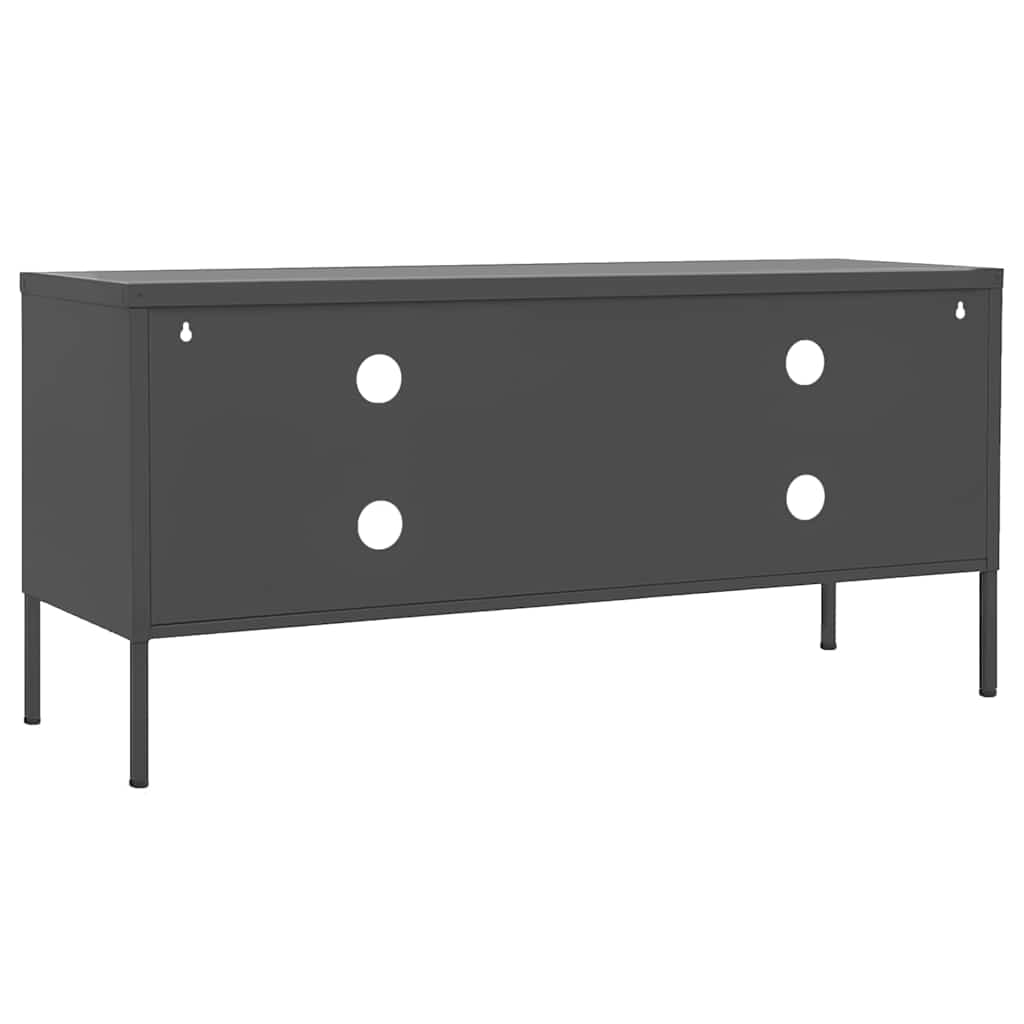 Antracitszürke acél TV-szekrény 105 x 35 x 50 cm 5
