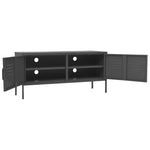Antracitszürke acél TV-szekrény 105 x 35 x 50 cm 6