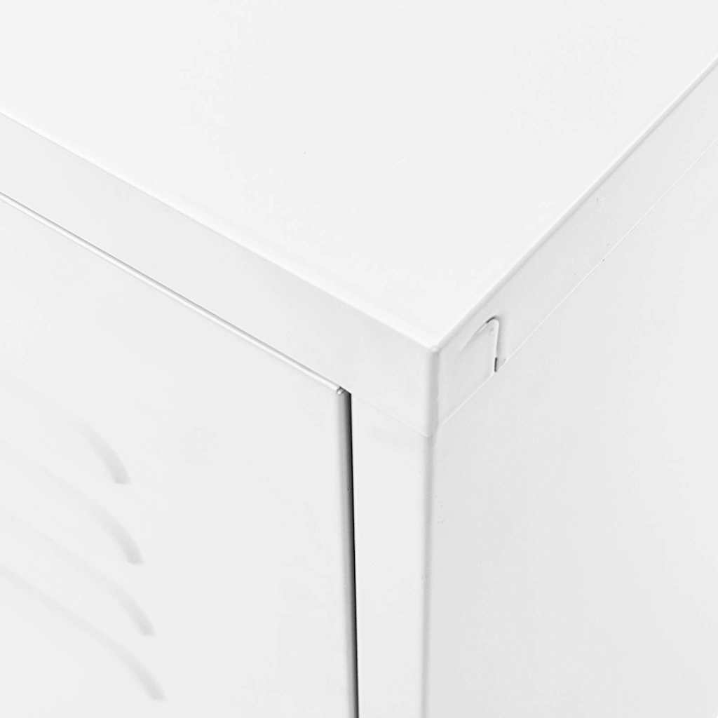 Fehér acél TV-szekrény 105 x 35 x 50 cm 8