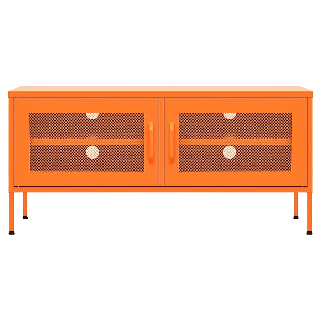 Narancssárga acél TV-szekrény 105 x 35 x 50 cm 3