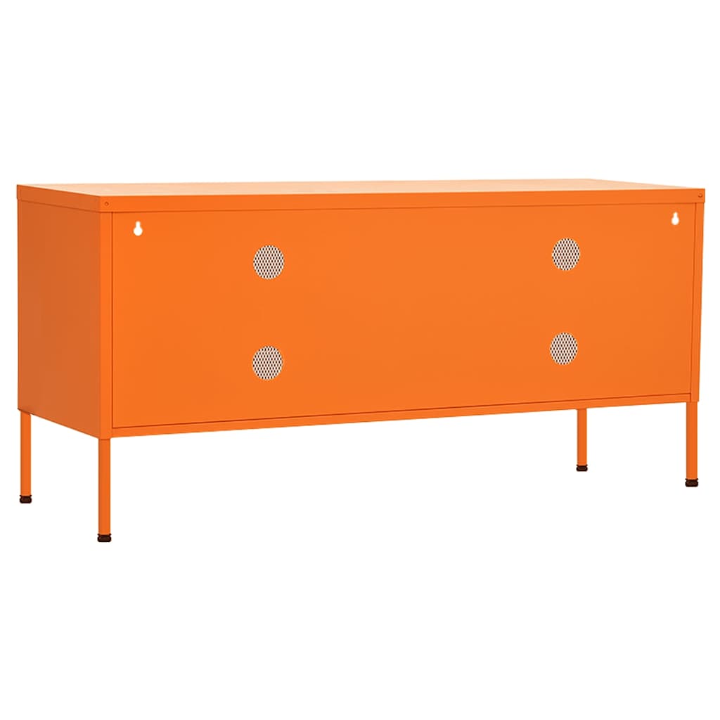 Narancssárga acél TV-szekrény 105 x 35 x 50 cm 5