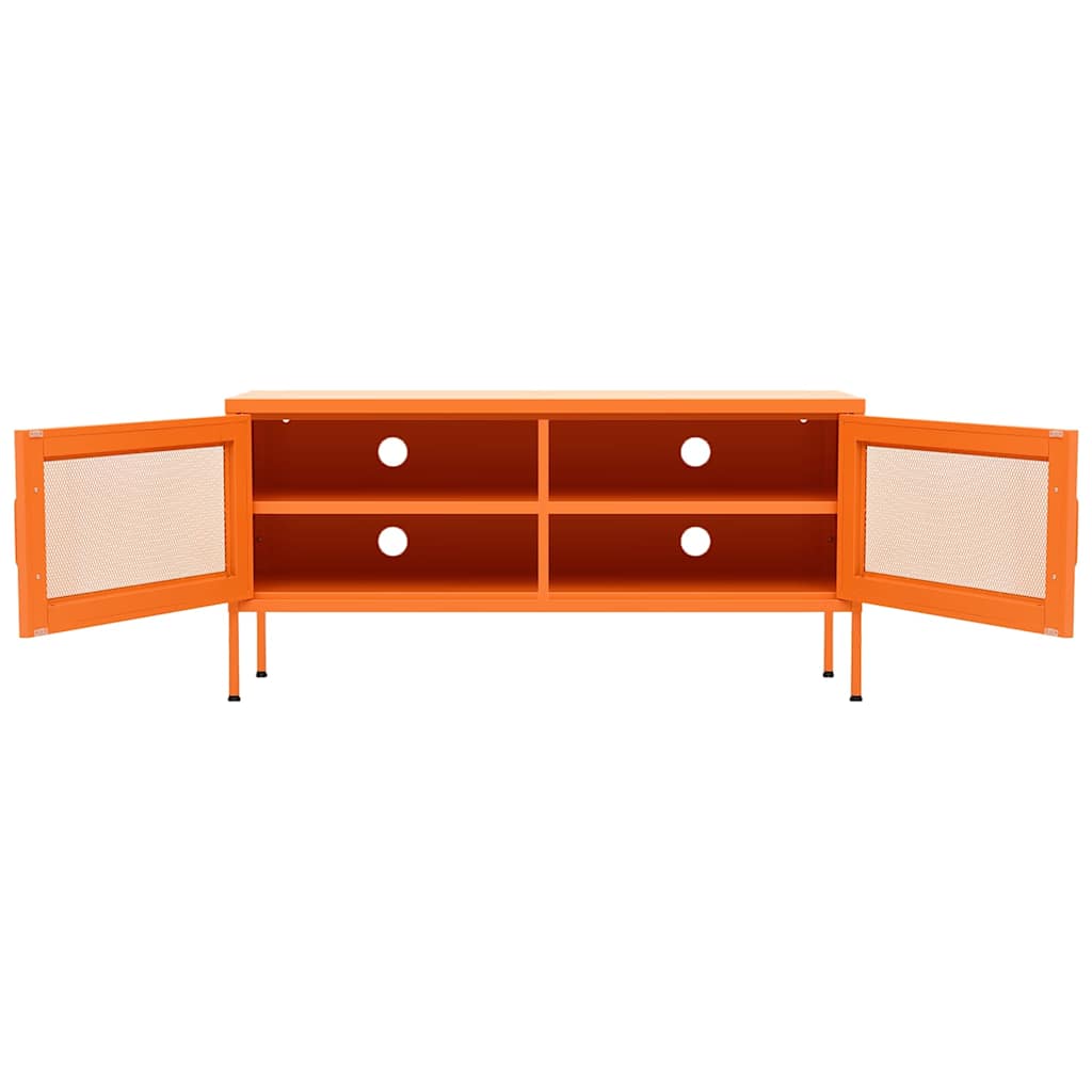 Narancssárga acél TV-szekrény 105 x 35 x 50 cm 6