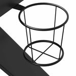 Fekete K-lábú gamer asztal 110 x 60 x 75 cm 8