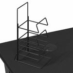 Fekete K-lábú gamer asztal 110 x 60 x 75 cm 9