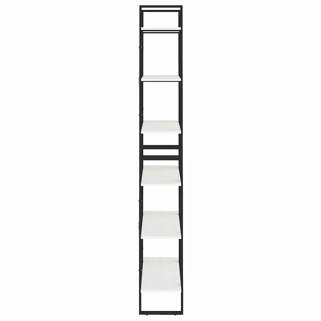 Fehér tömör fenyőfa magasszekrény 80 x 30 x 210 cm 6