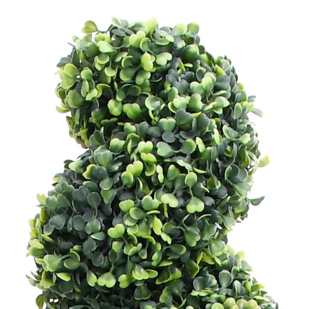 Zöld spirálalakú cserepes műpuszpáng 117 cm 2