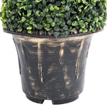 Zöld spirálalakú cserepes műpuszpáng 117 cm 4