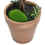 2 db zöld gömbalakú cserepes műpuszpáng 41 cm 4