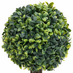 2 db zöld gömbalakú cserepes műpuszpáng 41 cm 5