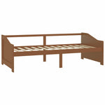 Mézbarna 3 személyes tömör fenyőfa kanapéágy 90 x 200 cm 3