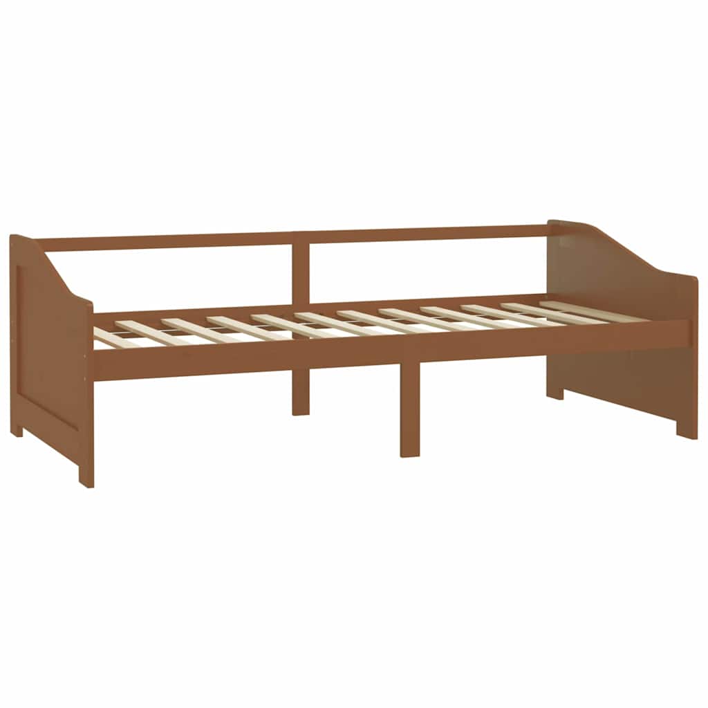 Mézbarna 3 személyes tömör fenyőfa kanapéágy 90 x 200 cm 3