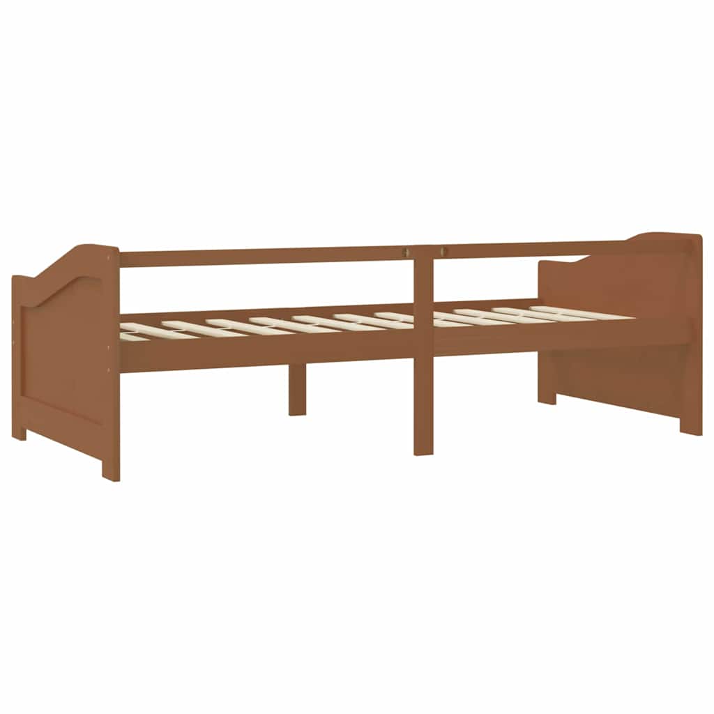 Mézbarna 3 személyes tömör fenyőfa kanapéágy 90 x 200 cm 6