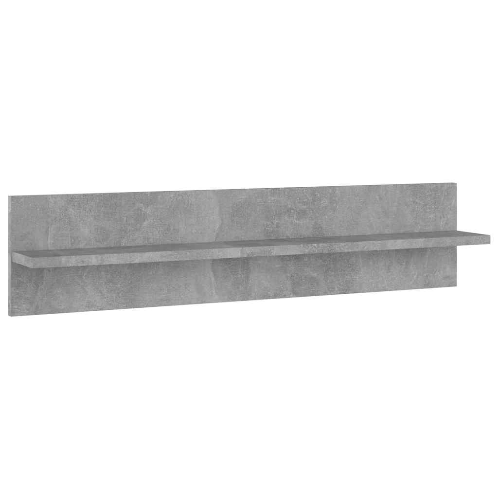 4 db betonszürke forgácslap fali polc 80 x 11,5 x 18 cm 4