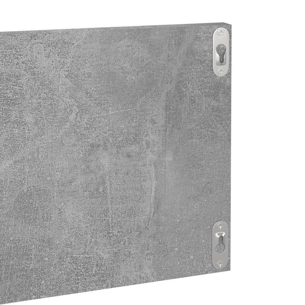 4 db betonszürke forgácslap fali polc 80 x 11,5 x 18 cm 7
