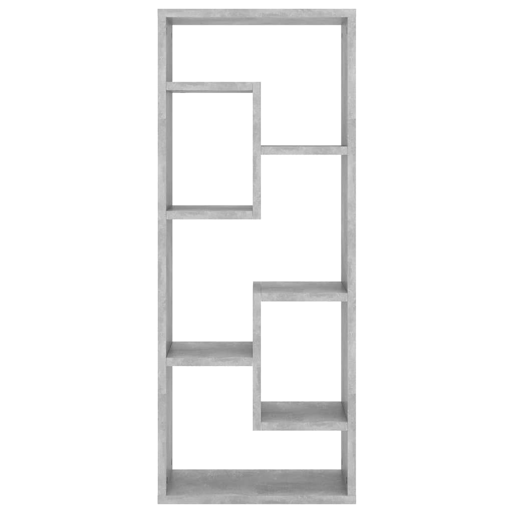 Betonszürke szerelt fa fali polc 36 x 16 x 90 cm 4