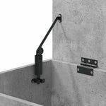 Betonszürke szerelt fa tárolóláda 84 x 42 x 46 cm 9