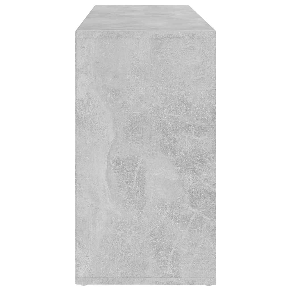 Betonszürke szerelt fa cipőtároló pad 103 x 30 x 55 cm 6