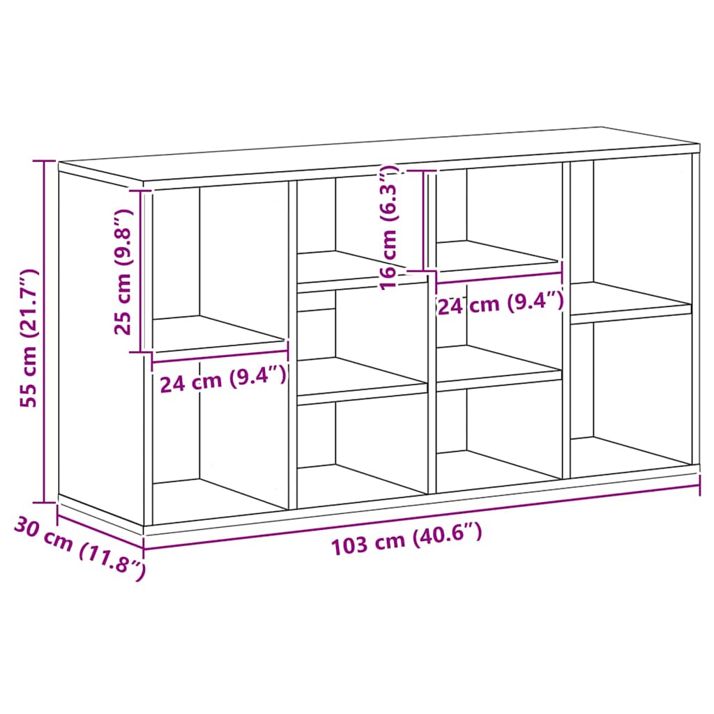 Betonszürke szerelt fa cipőtároló pad 103 x 30 x 55 cm 7