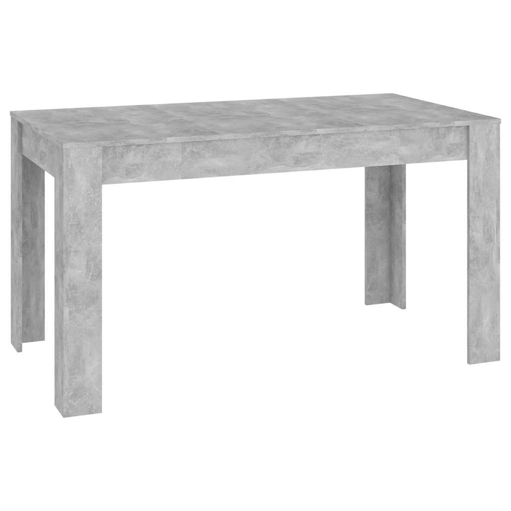 Betonszürke szerelt fa étkezőasztal 140 x 74,5 x 76 cm 2