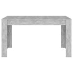 Betonszürke szerelt fa étkezőasztal 140 x 74,5 x 76 cm 3