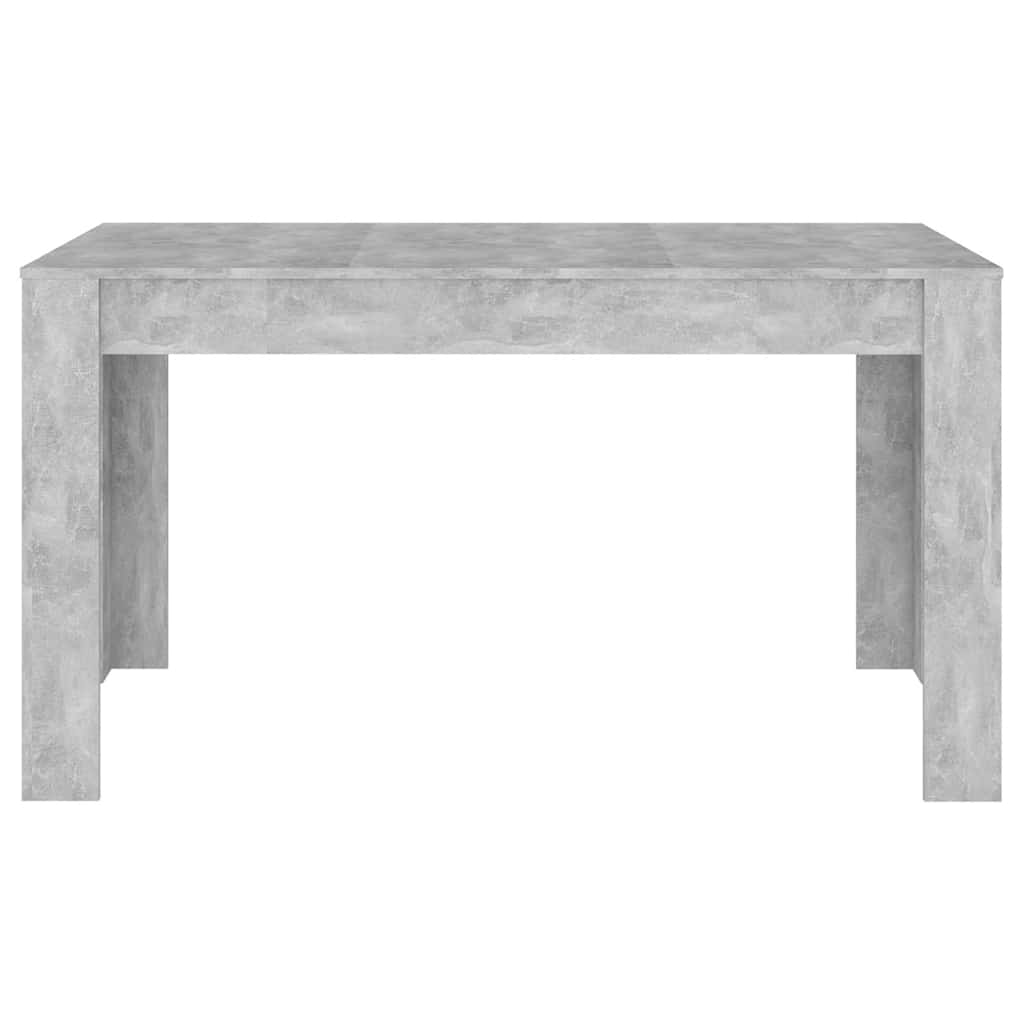 Betonszürke szerelt fa étkezőasztal 140 x 74,5 x 76 cm 3