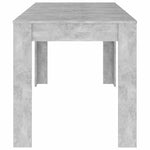 Betonszürke szerelt fa étkezőasztal 140 x 74,5 x 76 cm 4