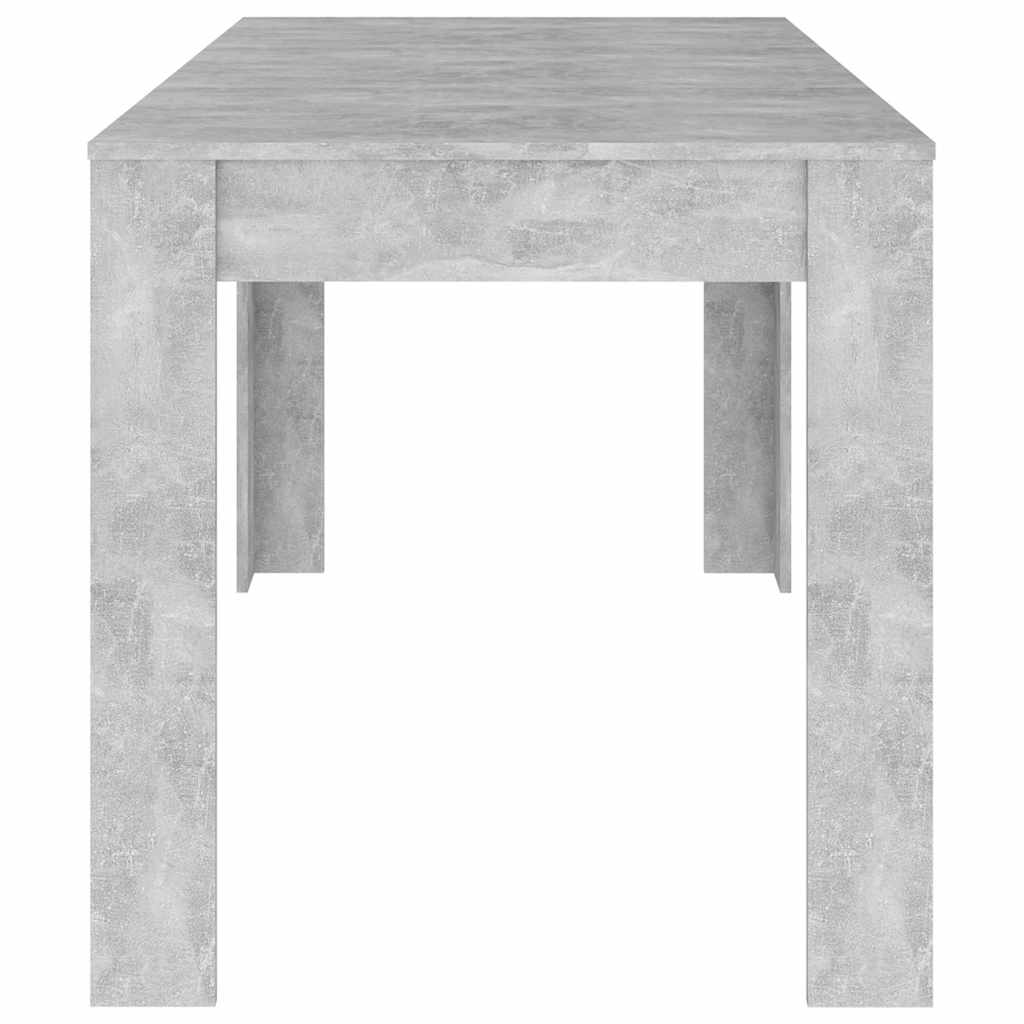 Betonszürke szerelt fa étkezőasztal 140 x 74,5 x 76 cm 4
