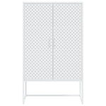 Fehér acél magasszekrény 80 x 35 x 135 cm 5