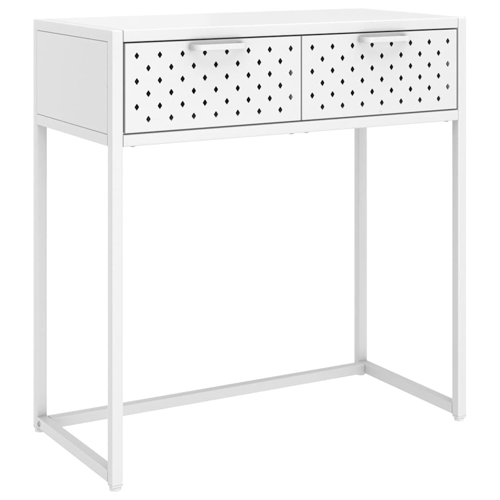 Fehér acél tálalóasztal 72 x 35 x 75 cm 2
