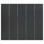 Antracitszürke acél 5-paneles paraván 200 x 180 cm 2