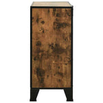 Rusztikus barna fém és MDF tárolószekrény 72 x 36 x 82 cm 4