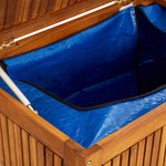 Tömör akácfa kerti tárolóláda 175 x 80 x 75 cm 9