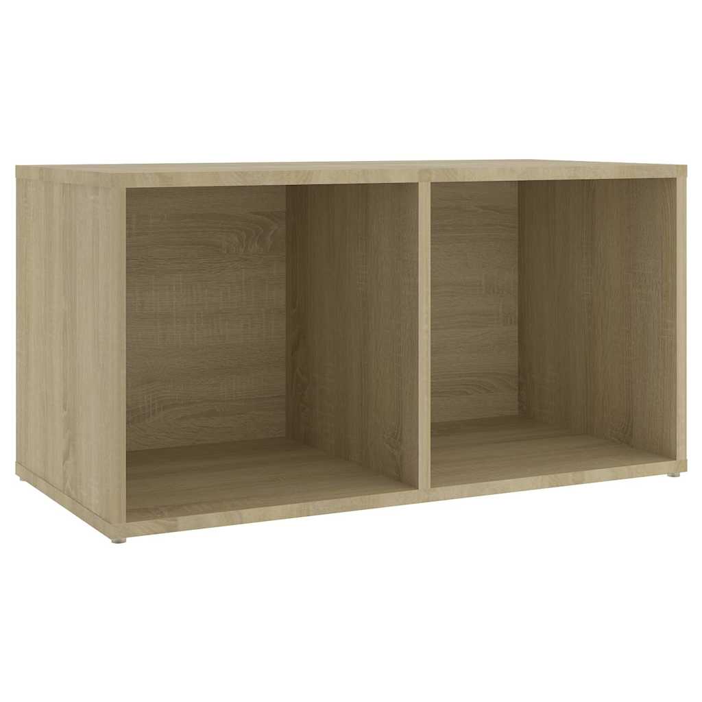2 db sonoma tölgy színű szerelt fa TV-szekrény 72x35x36,5 cm 4