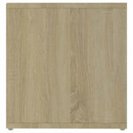 2 db sonoma tölgy színű szerelt fa TV-szekrény 72x35x36,5 cm 5