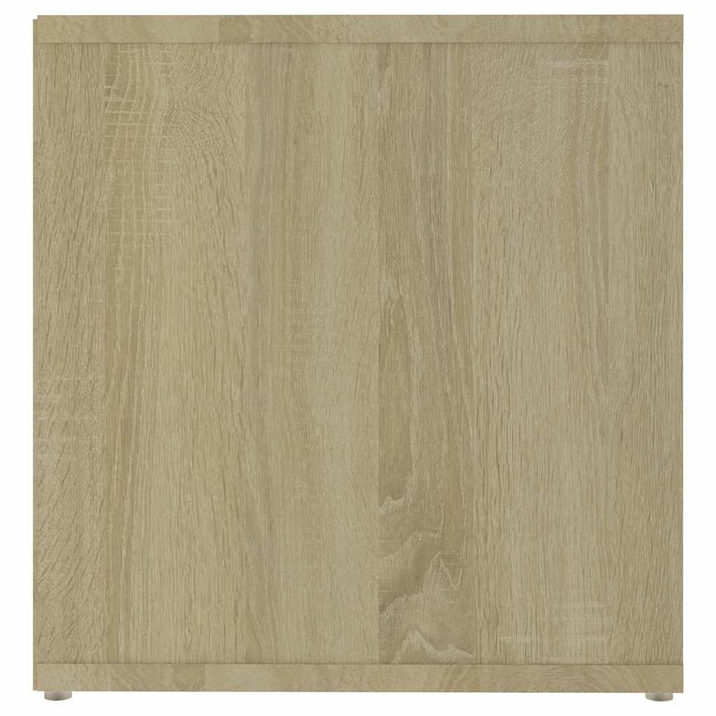 2 db sonoma tölgy színű szerelt fa TV-szekrény 72x35x36,5 cm 5