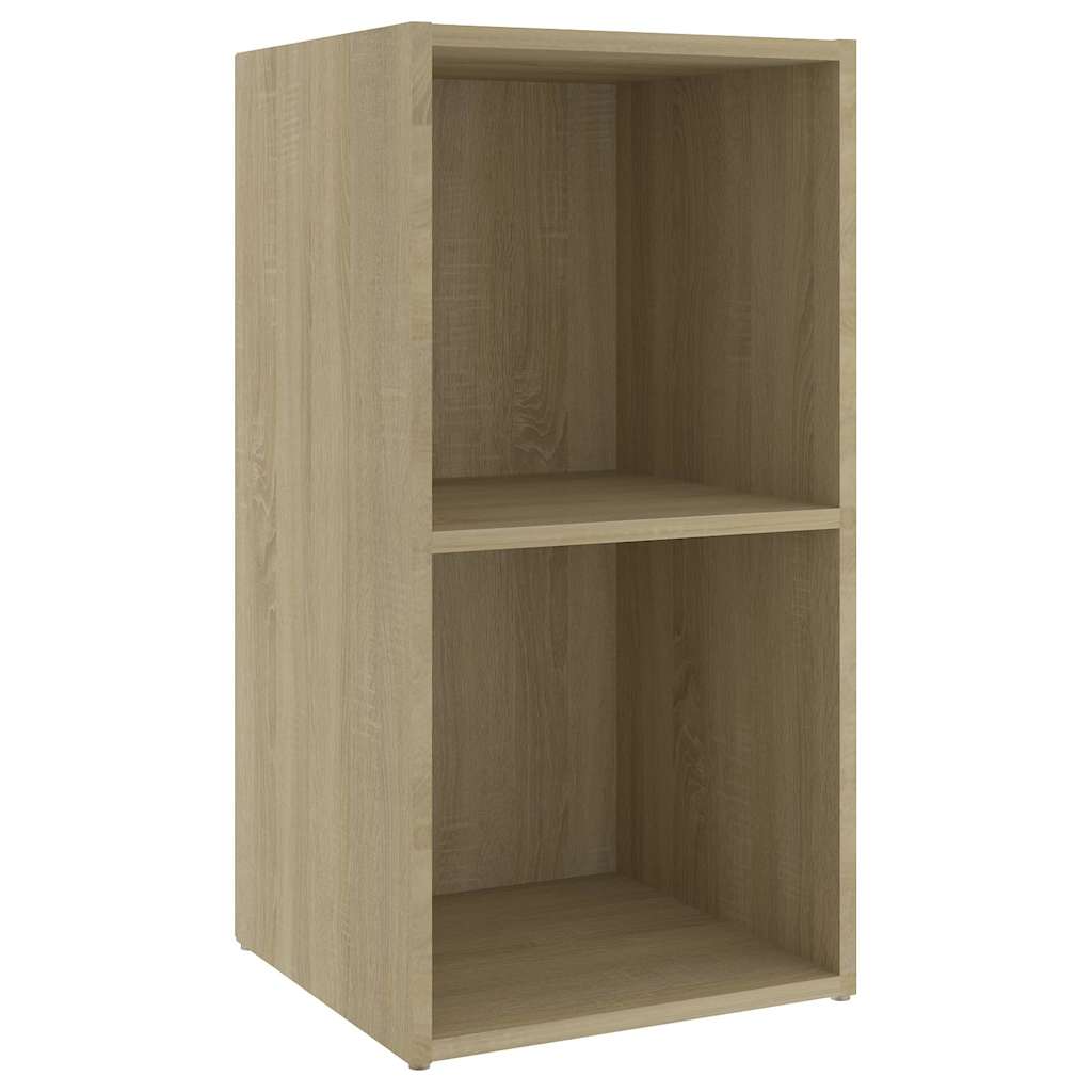 2 db sonoma tölgy színű szerelt fa TV-szekrény 72x35x36,5 cm 6