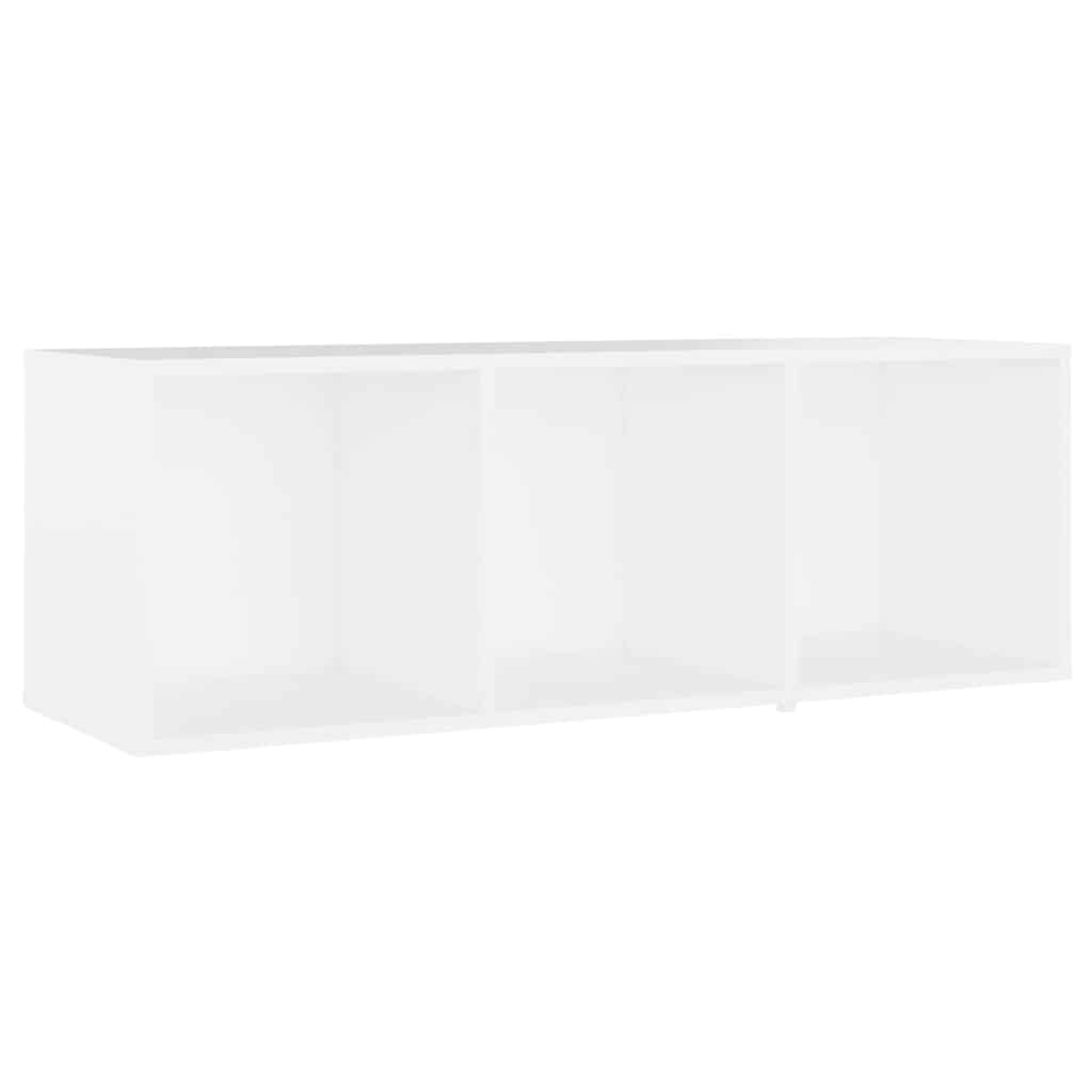 2 db fehér szerelt fa TV-szekrény 107 x 35 x 37 cm 4