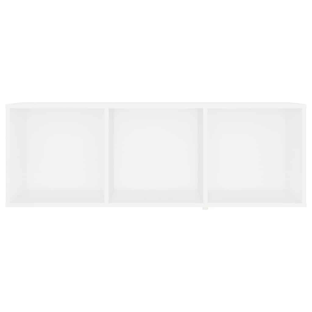 2 db fehér szerelt fa TV-szekrény 107 x 35 x 37 cm 5