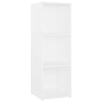 2 db fehér szerelt fa TV-szekrény 107 x 35 x 37 cm 6