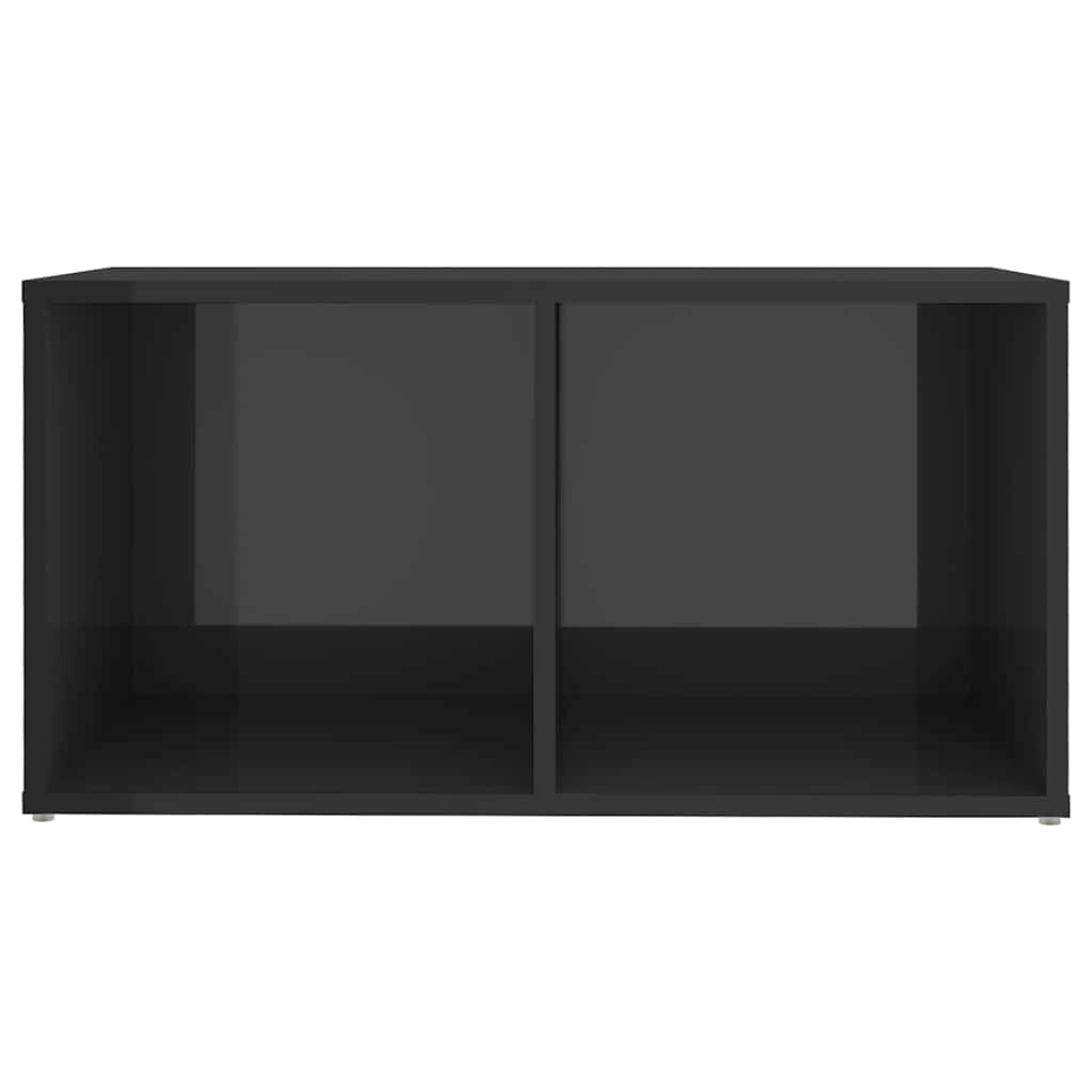 2 db magasfényű szürke szerelt fa TV-szekrény 72 x 35 x 36,5 cm 5