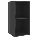2 db magasfényű szürke szerelt fa TV-szekrény 72 x 35 x 36,5 cm 6